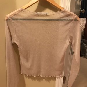 Light pink transparent shirt